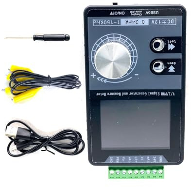 TEMOOUES 1-150kHz 2 '' schermo palmare tensioni generatore di sorgente corrente con impulsi segnali di uscita e input Generatore di misurazione