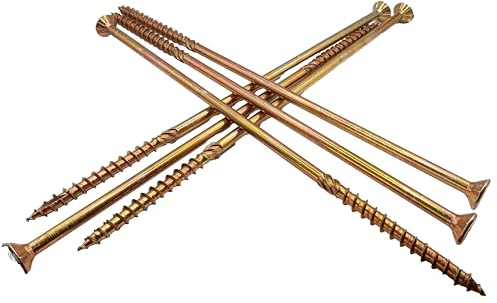 HAFD Heavy-Duty Sleeper Screws M10 x 300mm (12in) Zinc-Plated, Torx TX40 Lag Screws for Sleepers, Timber Framing & Decking, Pack of 50