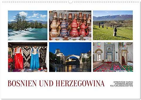 Bosnien und Herzegowina - Streifzüge durch atemberaubende Kulturlandschaften (Wandkalender 2026 DIN A2 quer), CALVENDO Monatskalender: Die ... ein reiches kulturelles Erbe. (CALVENDO Orte)