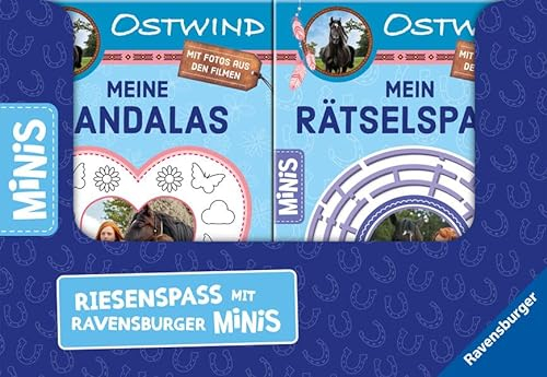 Verkaufs-Kassette Ravensburger Minis 6 - Malen und Rätseln mit Ostwind: Ostwind Kreuzworträtsel / Ostwind Malbuch / Ostwind Mandalas / Ostwind Rätsel