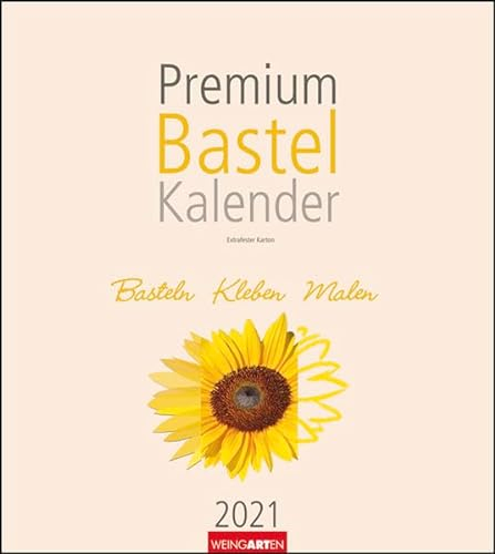 Bastelkalender champagner 21,5 x 24 cm Kalender 2021