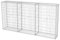 vidaXL Panier de Gabion Acier 200x30x100 cm Clôture de Jardin Bordure Barrière