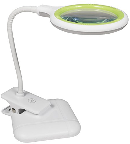 McShine Lupenleuchte | LL-52 | 36 LEDs, dimmbare Tisch- und Klemmleuchte mit Vergrößerung, flexibel einstellbar, für präzise Arbeiten in Werkstatt, Labor, Hobby