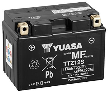 Yuasa TTZ12S - Batteria VRLA ad alte prestazioni, 12 V, 210 CCA