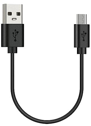 GEEKRIA Micro-USB Speakers Short Charger Cable Compatible with Sony SRS-XB32 XB22 XB20 XB31 XB41 X11 XB01 BTV5 X99, USB Replacement Power Charging Cord (1 ft / 30 cm)