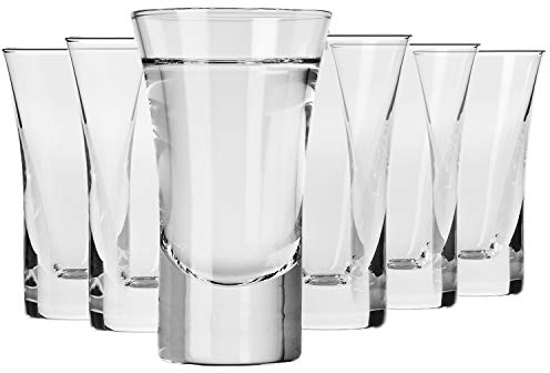 Krosno Verre à Vodka | Lot 6 Verres | 45 ml | Shot Collection | A Destination des Particuliers et des Professionnels, au Quotidien comme dans le Domaine Êvénementiel | Lavable au Lave-vaisselle