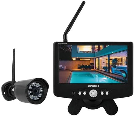 KIT VIDEOSORVEGLIANZA WIRELESS 4 CANALI HD 720P - ISNATCH 67400090