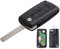 Llave Completa con electrónica para programar Citroen C1 C2 C3 C4 C5 C6 C8 Xsara Picasso Peugeot 207 208 307 308 407 807 3008 5008 3 Botones Cofre CE0523 Mando a Distancia sin Frenos @Pro-Plip…