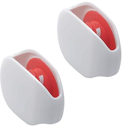POFET 2 pz Automatico Cavo Cavo Organizzatore Bobine Avvolgitore Intelligente Avvolgitore Auricolare Bobbin Wrap in-Ear Smart Storage Box 7.1 x 2.5 cm