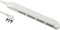 Electraline 61910 Multipresa Super Slim Salvaspazio 23 mm, 4 Posti Bivalenti 10/16A, Spina 90° 16A, Cavo 1.5 M, Bianco