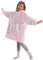 Winthome Light and Soft Oversized Blanket Hoodie for Kids Boys Girls, Warm Fleece Sweatshirt Blanket Hoody