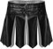 Agoky Herren Gürtel Leder Taillengürtel mit Fransen Rock Römische Gladiator Lederrock und Armbänder Cosplay Party Nachtclub Outfits Schwarz B XL