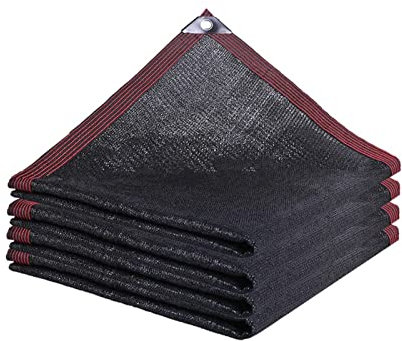 Malla Sombreadora Sun Net de 6 Pines,Solar Sombra Paño,Toldo Vela de Sombra Negra,Lona de sombrilla,Toldos para Patio,para Exteriores,Patio Trasero,Jardín,Granero,con Ojales(Color:black,Size:3x6m/9.
