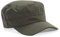 LERTREEUK Damen Herren Baumwolle Klassische Armee Kappen Militärmützen Baseballmütze Flat Top Kopfbedeckung verstellbar (56-60 cm) (Grün)