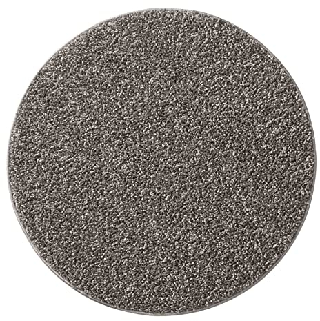 Taracarpet Shaggy-Teppich Hochflor Langflor waschbar ideal für Wohnzimmer, Schlafzimmer und das Kinderzimmer sehr weich und einfarbig Uni dunkelgrau 090x090 cm rund