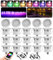 GEYUEYA Home 20er RGBWW Bodeneinbaustrahler Bluetooth Außen, Ø45mm 12V Terrasenbeleutung Einbaustrahler Dimmbar Außen Bodenspots RGB Bodeneinbauleuchten, IP67 Wasserdicht (RGB + Warmweiß)