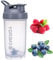 chenqi Protein Shaker Cup with Mixer Ball Gym Shaker Bottle Portable Milkshake Water Cup BPA Free, 500 ml(Grey)