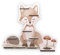 Tonie Regal Aquarell Tiere Personalisiert - Tonieregal für Mädchen & Jungen aus Holz - Toniebox Regal - Kinderregal Hörspielbox & Aufbewahrung Toniefiguren - Regal Kinderzimmer (Fuchs)