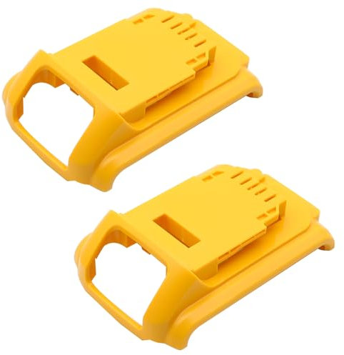 2PCS Li-ion Battery Case Parts Cover Replacement for Dewalt 18V Battery, 10-Cell 18650 Battery Case Replacement Cover Top Shell Repair Kit Parts for Cordless Power Tool