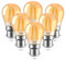 TobeBright LED Light Bulb Bayonet B22 G45/P45 Golf Ball Warm White 2200K 4W - Replaces 40W Retro BC Edison Decorative Filament Bulb, Energy Saving Vintage - 6 Pack