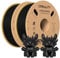 Creality Official Hyper PLA Filament Schwarz+Schwarz 2KG, 3D Drucker Filament für Hochgeschwindigkeitsdruck, langlebig und widerstandsfähig, glatt, Überhang Leistung Maßgenauigkeit +/-0.03mm, 2 Rollen