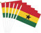 Ghana-Flaggen, 20 Stück, kleine Handflaggen von Ghana auf Stab, ghanaische Flagge für Sport-Festivals, Dekorationen, Anti-UV-Verblassen, für drinnen und draußen