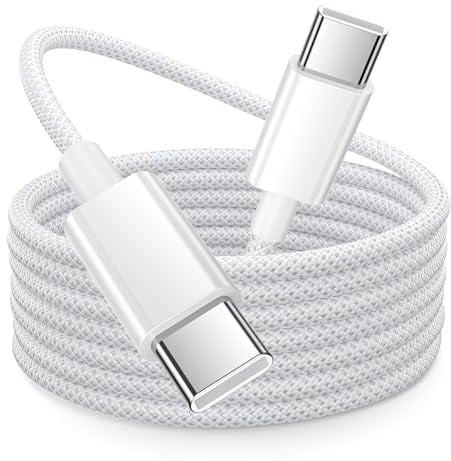 iPhone 15 16 Charger Cable 3M, USB C Charger Cable 3M Long Type C to Type C Fast Charging Lead USB C Fast Charge Wire for iPhone 16 Pro Max/16 Plus/15 Pro Max,iPad Pro/Air/Mini 7,Samsung S25 S24 S23