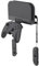 Sehawei Soporte de Pared para Consola N Switch 2, Soporte de Metal con 2 Ganchos para Joycon y 1 Gancho para Mando, con Agujeros Disipar Calor, Fácil Instalación Guarda Switch Cerca del TV, Negro