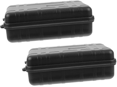 SUPVOX 2pcs Camping Hiking Survival Box Shockproof Storage Box Food Grade Container Airtight Sealed for Outdoor Activities