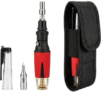 IRODA SolderPro 50K EDC Portable Butane Soldering Iron Kit | 4-in-1 Cordless Pro Heat Tool with Torch Tip & Compact Pouch | Fast 18s Heat-Up (Butane is not included)