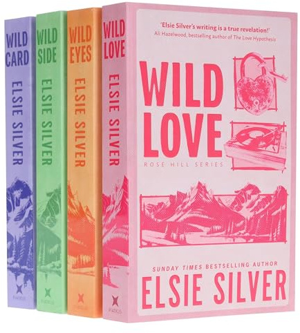 Rose Hill Series 4 Books Collection Set By Elsie Silver (Wild Love, Wild Eyes, Wild Side and Wild Card)