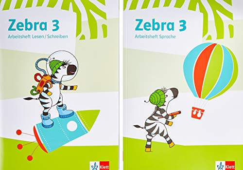 Zebra 3: Paket: Arbeitsheft Lesen/Schreiben und Arbeitsheft Sprache Klasse 3 (Zebra. Ausgabe ab 2018)