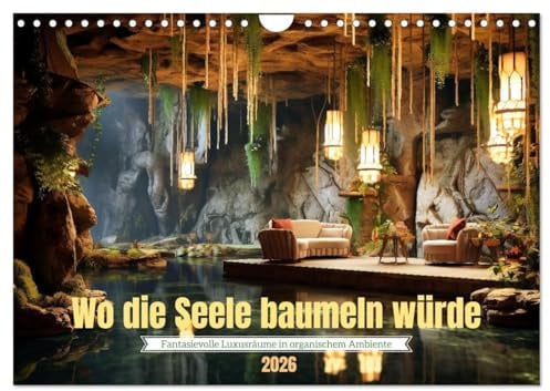 Wo die Seele baumeln würde (Wandkalender 2026 DIN A4 quer), CALVENDO Monatskalender: Wohnträume volle Luxus und Fantasie (CALVENDO Orte)