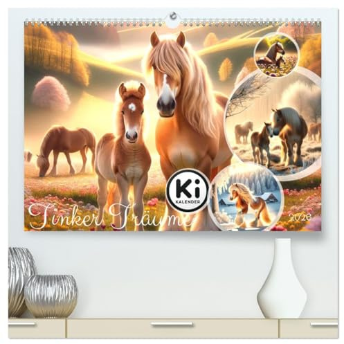 Tinker Träume - Ein Jahr auf zauberhaften Weiden (hochwertiger Premium Wandkalender 2026 DIN A2 quer), Kunstdruck in Hochglanz: Ein Jahr mit Tinkern in Zauberwelten (CALVENDO Hobbys)