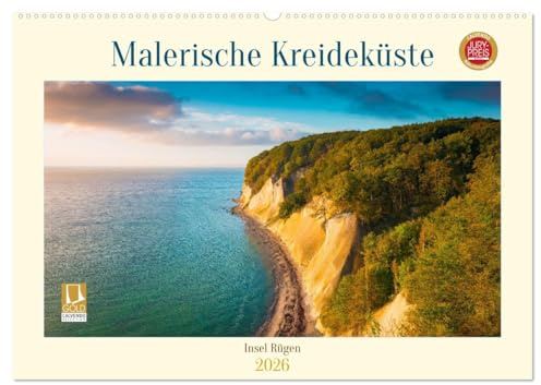Insel Rügen - Malerische Kreideküste (Wandkalender 2026 DIN A2 quer), CALVENDO Monatskalender: Die atemberaubende Küste der Insel Rügen in Bildern (CALVENDO Natur)