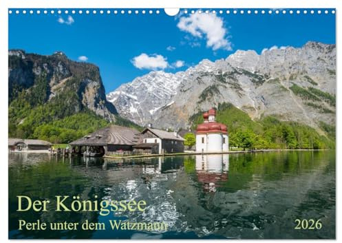 Der Königssee Perle unter dem Watzmann (Wandkalender 2026 DIN A3 quer), CALVENDO Monatskalender: Bayerns schönster Bergsee im Nationalpark Berchtesgaden (CALVENDO Orte)
