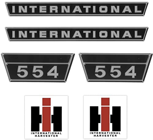 IHC International 554 Silber Klein Schlepper Traktor Aufkleber Klebefolie