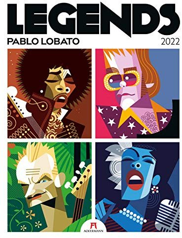 Legends - Pablo Lobato, Musiklegenden Kalender 2022, Wandkalender / Designkalender im Hochformat (50x66 cm) - Musiker-Porträts im Posterformat