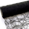 SIZOWEB Table Runner/25 m Roll + 100 Free Decorative Diamonds, Polyester, black, 30cm Breite
