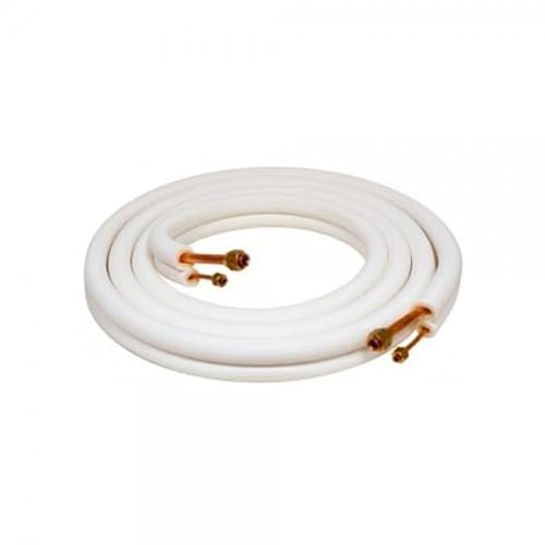 Rollo doble aislado de cobre abocardado y con tuercas 1/4-3/8