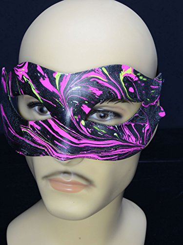 PSYWORK Schwarzlicht Augenmaske Lady Pink Space