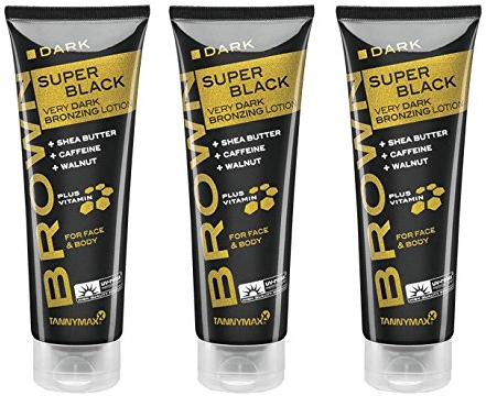 3x TannyMaxx - Brown Super Black Very Dark Bronzing Lotion 125ml