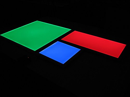 aftertech® RGB Panel Deckenleuchte LED 24 W 30 x 30 cm-Pendelleuchte Farbwechsel Touch