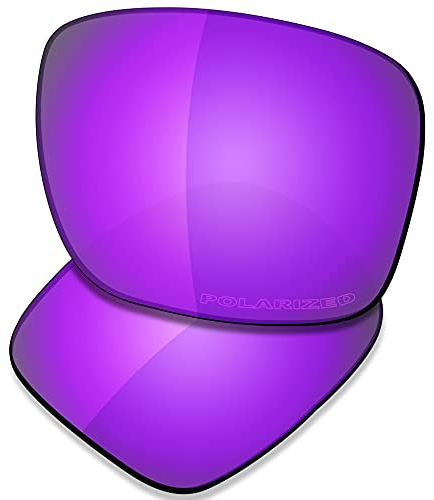 SAUCER Verres de rechange pour lunettes de soleil Oakley Holbrook OO9102, Violet violet polarisé, One Size