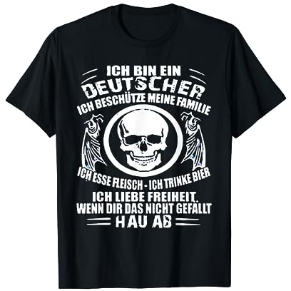 ich bin ein deutscher ich beschütze mein familie T-Shirt
