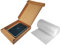 MEG4TEC Laptop Shipping Box & Charger Locker - Strong Cardboard 51x38x7cm + 3m Bubble Wrap, Bundle