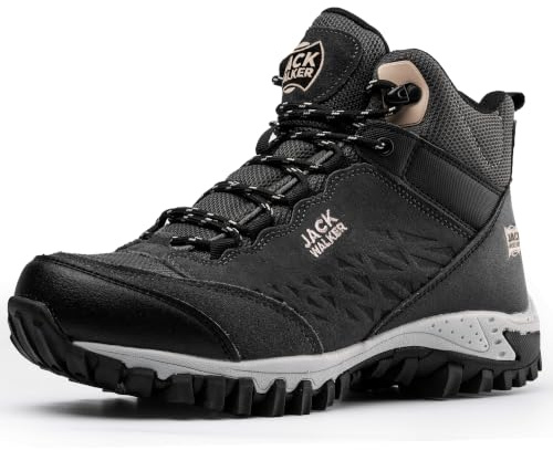 Jack Walker Scarponi per Camminare da Donna Impermeabili Scarpe Leggere e Traspiranti Escursioni e Trekking JW2005 Oro Rosa