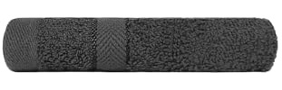 Brentfords Luxury Single 100% Cotton Bathroom Face Cloth – Premium Quality, Super Absorbent & Quick Drying Face Towel - 30 x 30cm – Charcoal Grey