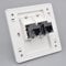 N+B Prise réseau CAT6 Gigabit, câble Ethernet RJ45 LAN Façade Port de mise en réseau Boîte de prise de plaque frontale pour l'installation de câble Ethernet Femelle à Femelle 86x86mm (LAN x 2)