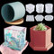 3 Sets Large Silicone Plant Molds, Container Coaster Resin Concrete Mold, Cylinder Cube Hexagon Silicone Mold for Candle Vessel Succulent Planter Pot Pen Holder Jar, Handmade Crafts Supplies